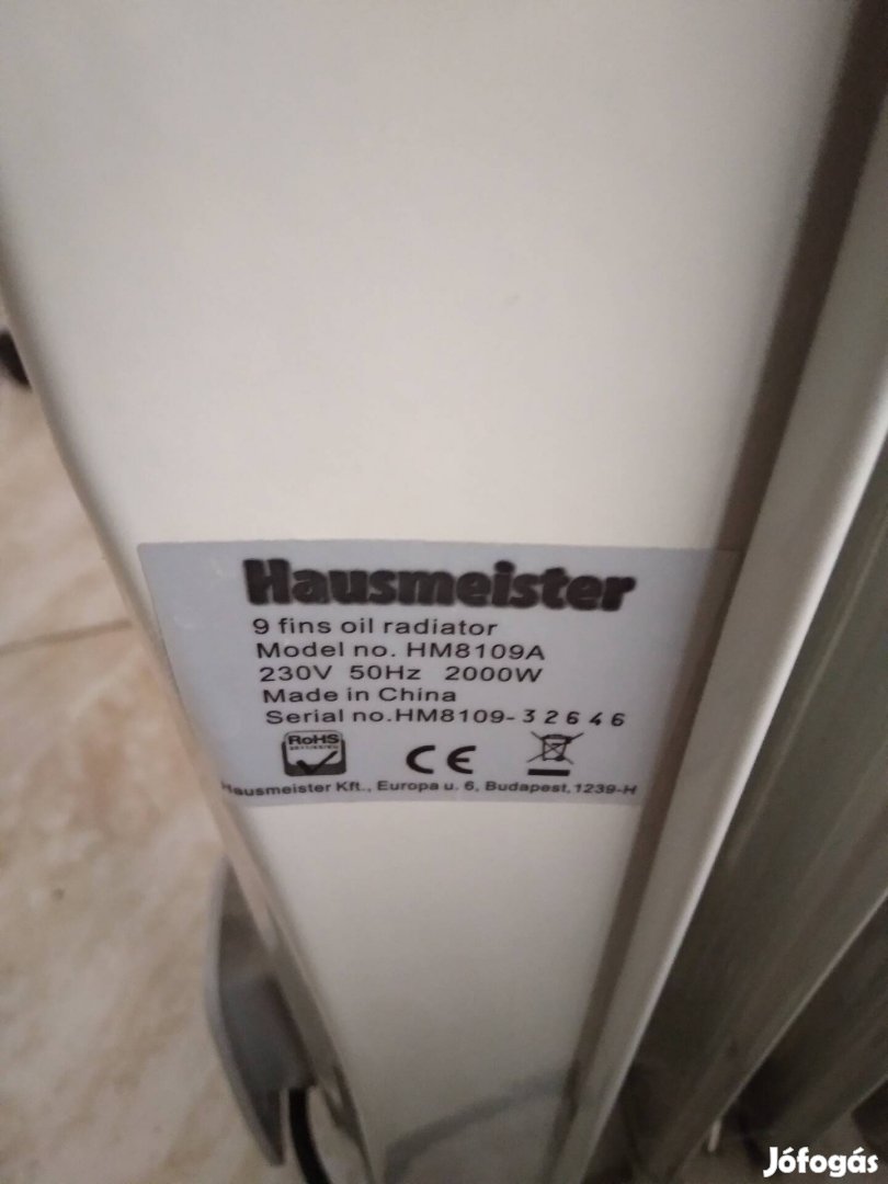 Hausmeister olaj radiator