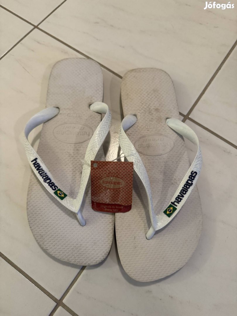Havaianas fehér flip flop papucs férfi női unisex 43-44