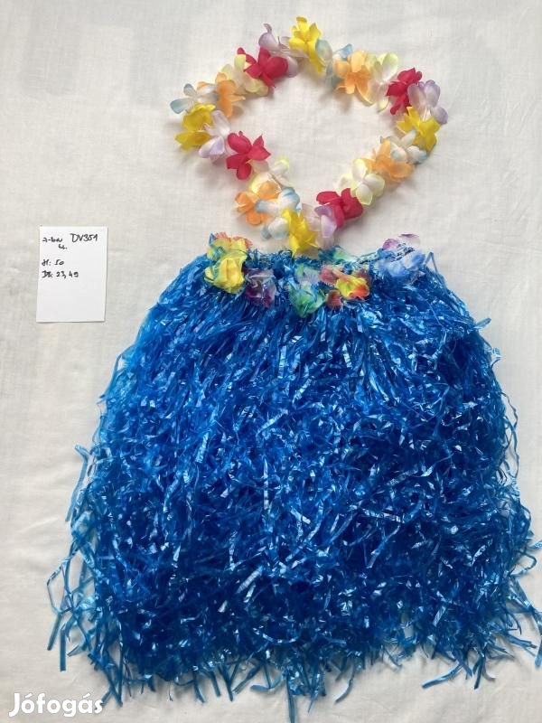 Hawaii jelmez, fűszoknya, felnőtt jelmez DV351