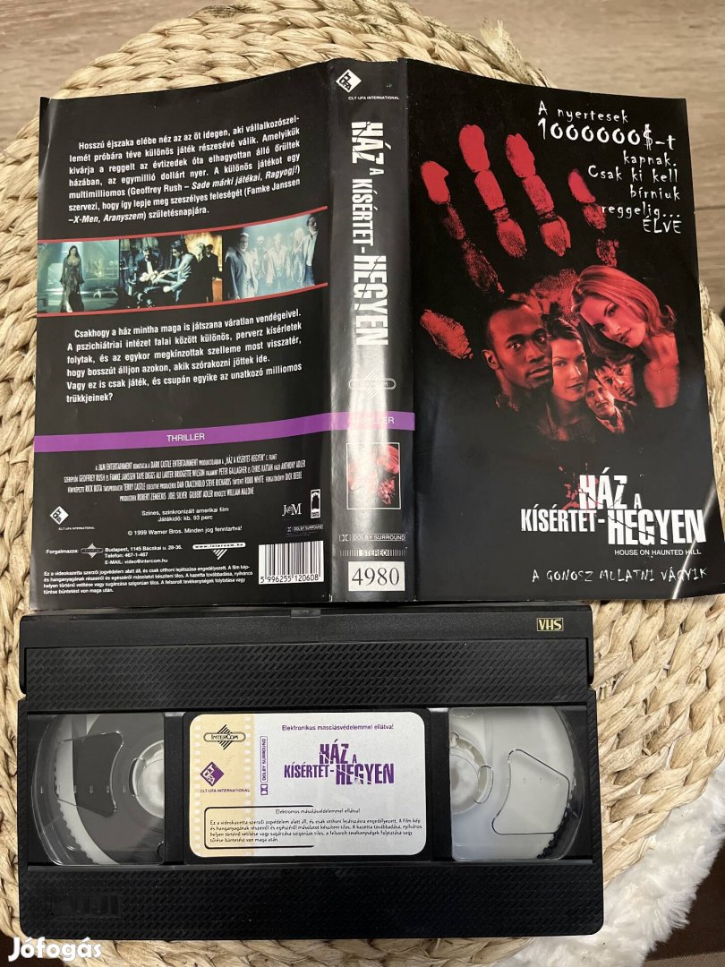 Ház a kísértethegyen vhs film