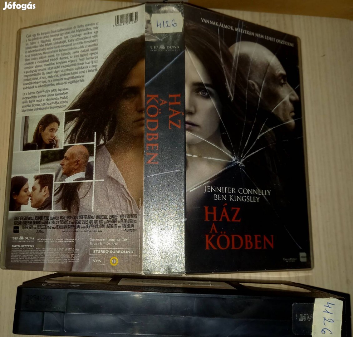 Ház a ködben - thriller vhs - Ben Kingsley