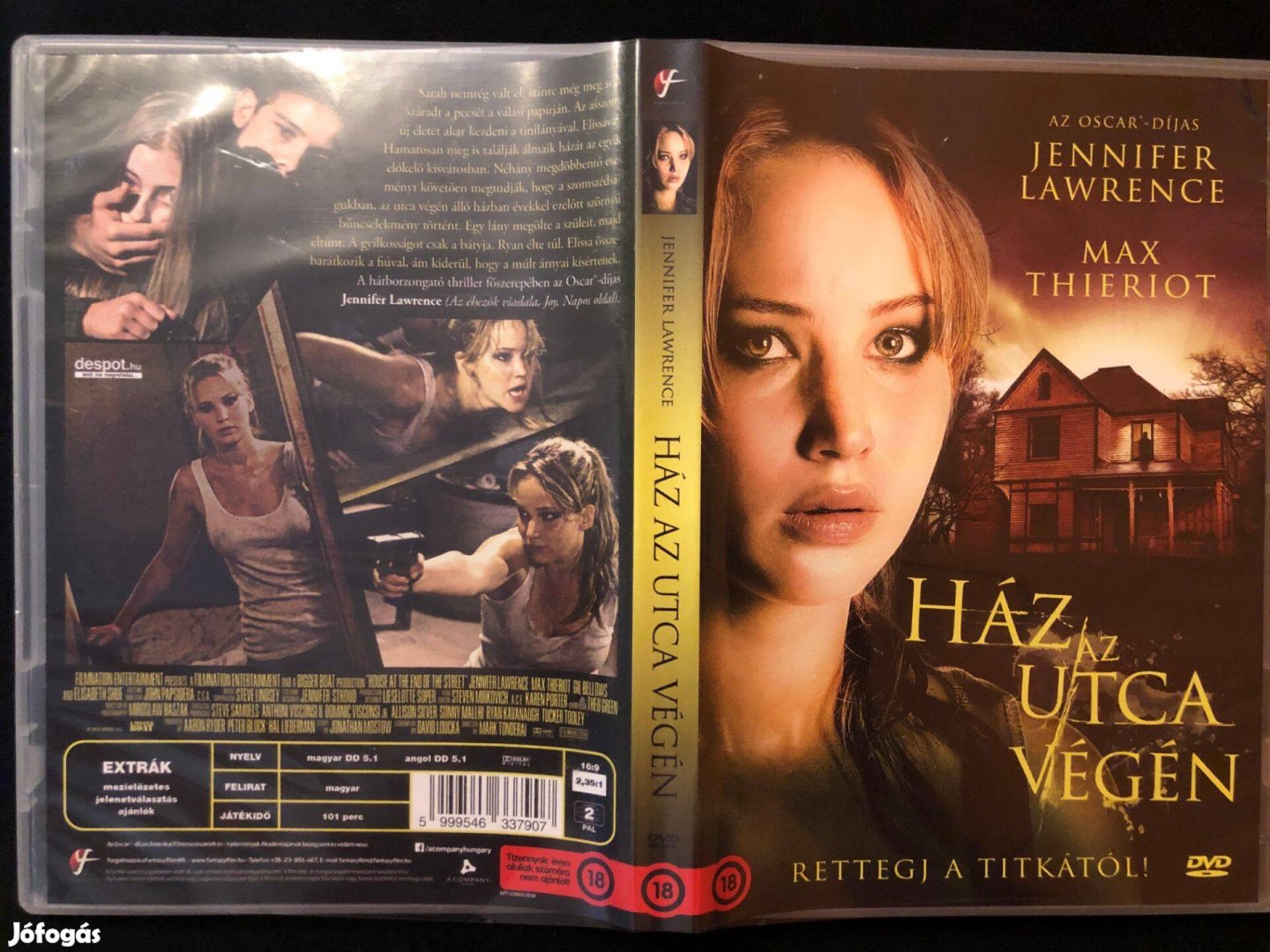 Ház az utca végén (karcmentes, Jennifer Lawrence, Max Thieriot) DVD
