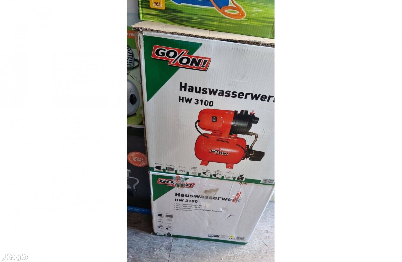 Hazai vízellátásra házi vízmű, hidrofor automatikus nyomáskapcsolóval