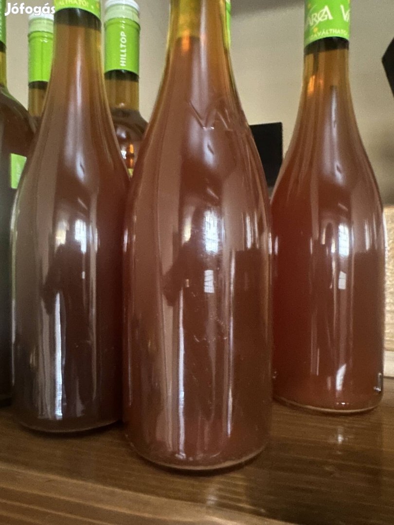 Házi kombucha ital palackozva, japán szálas teából