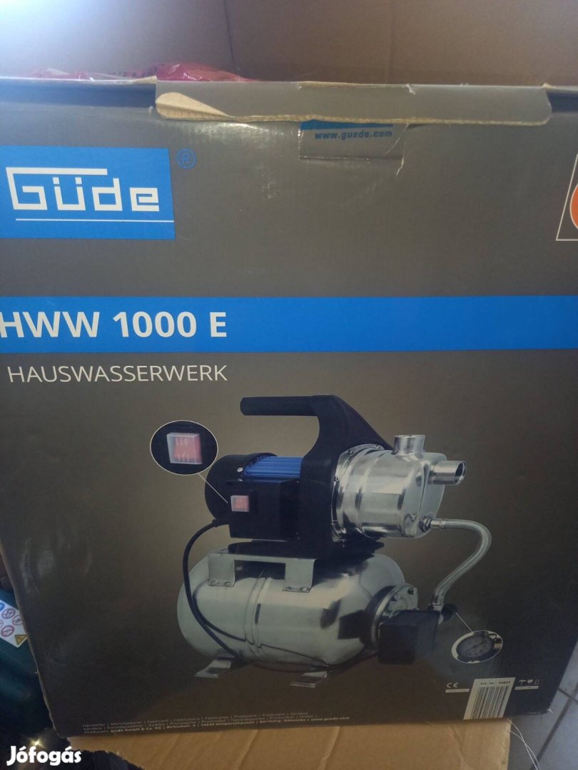 Házi vízellátó rendszer házi vízmű Güde Hww 1000 E