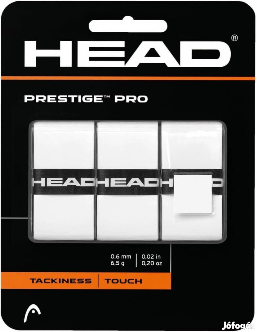 Head Prestige Pro OverWrap fehér teniszütő grip (3 db)