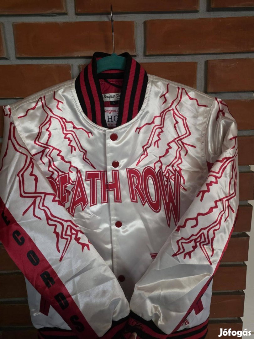 Headgear Classics Death Row szatén dzseki fehérpiros,