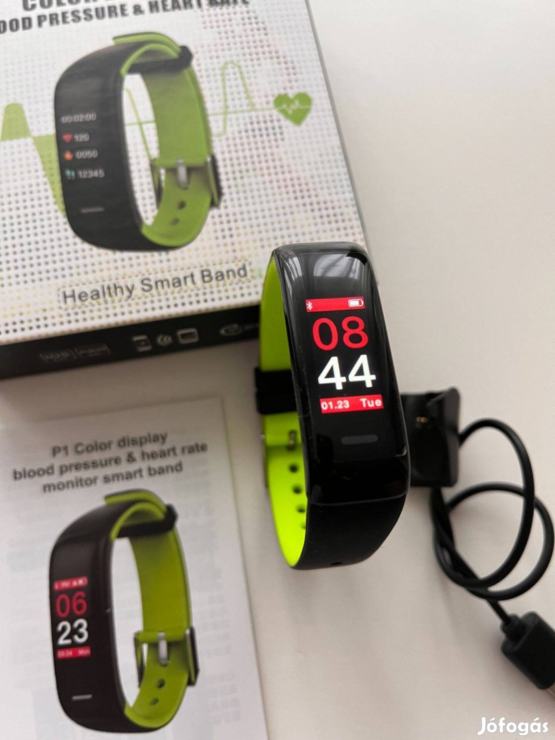 Healtha Smart Band fitness karkötő és óra (vérnyomást is mér!)