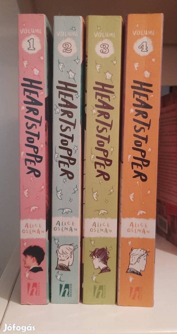 Heartstopper (Angolul) Vol. 1, 2, 3 & 4. Újszerű!