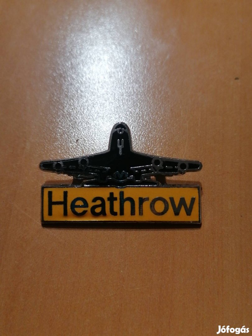 Heathrow repülős jelvény