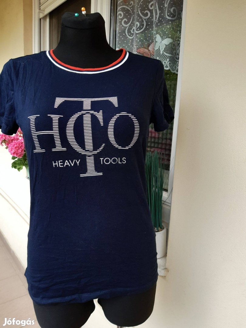 Heavy Tools S-es kék,pamut női póló