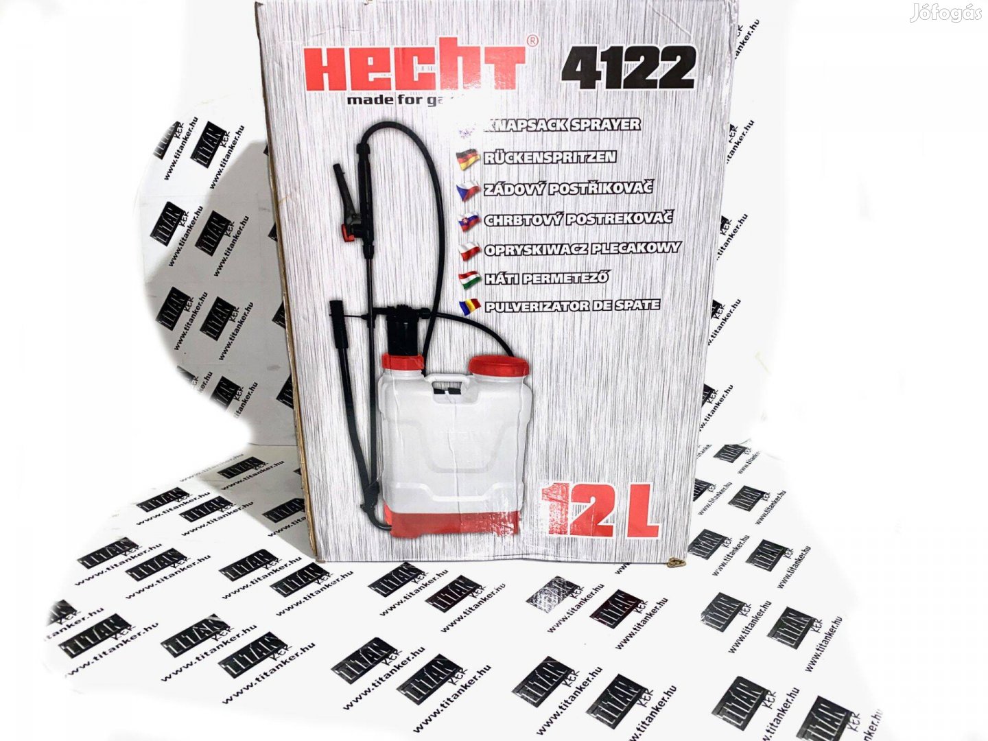 Hecht Háti Permetező 12l 4 bar 50 cm szárral Hecht4122