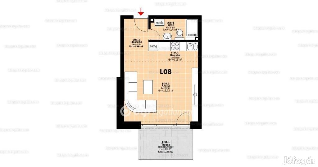 Hegyeshalomi eladó 32 nm-es lakás