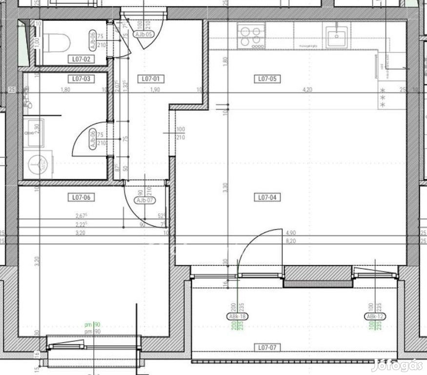 Hegyeshalomi eladó 48 nm-es lakás