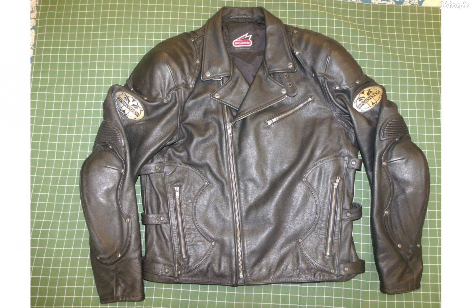 Hein Gericke Speedforce motoros bőrdzseki, 2XL méret, rocker fazon