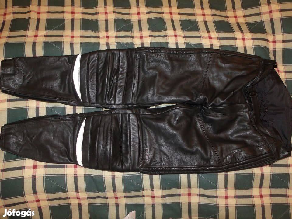 Hein Gericke motoros bőrnadrág, 50-es méret, hibátlan, derék 80cm