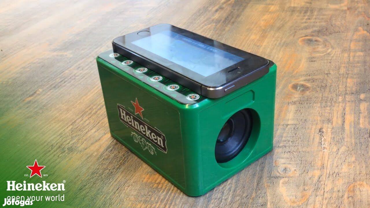 Heineken hordozható hangszóró, hangfal / Speaker Crate