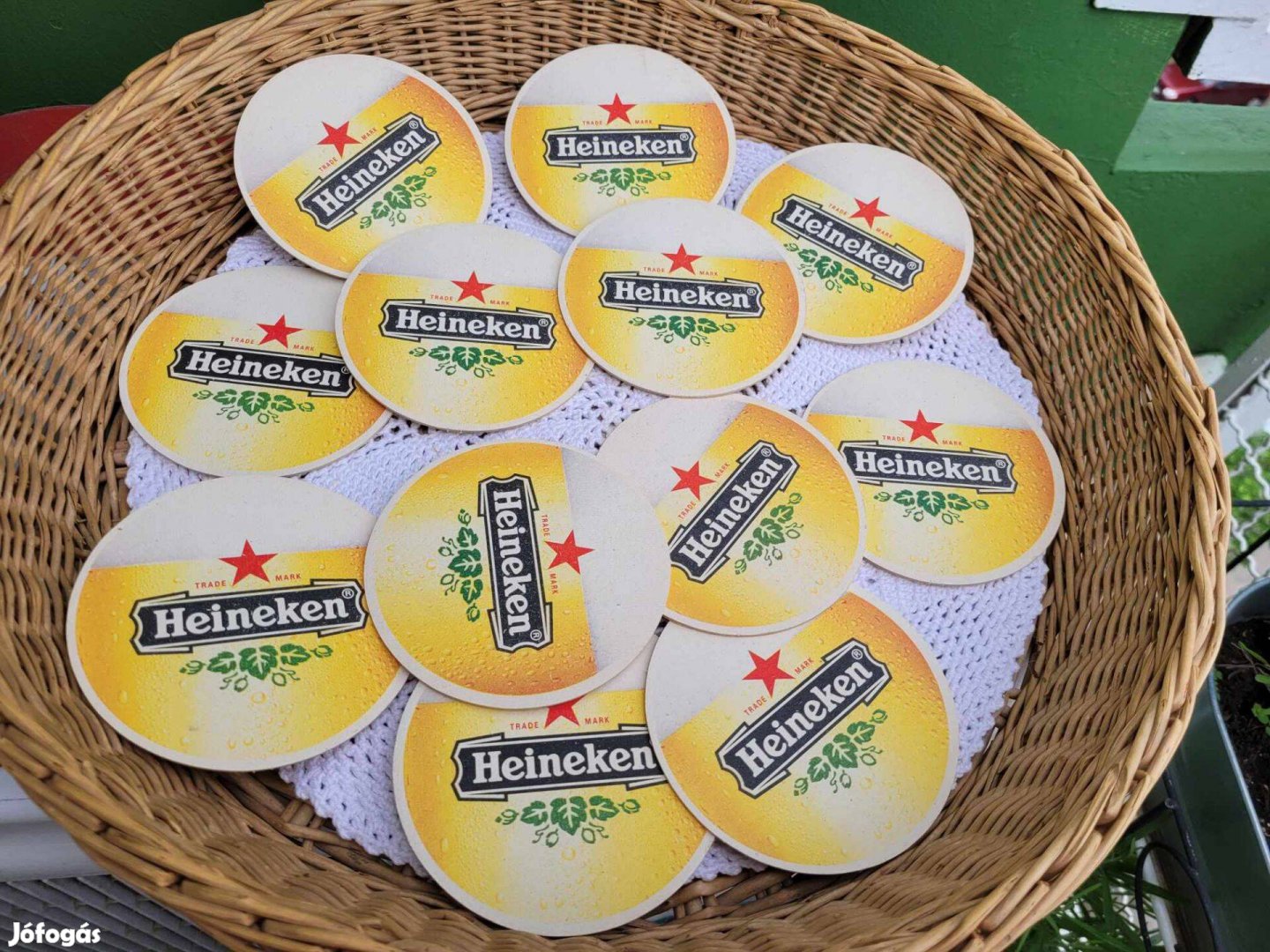 Heineken sörös pohár alátétek . 12 db