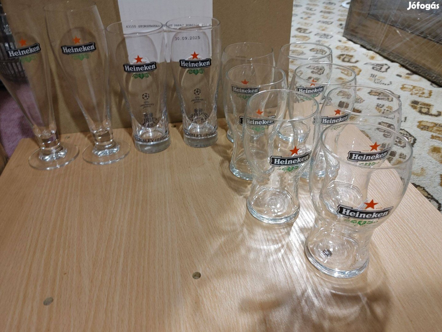 Heineken sörös poharak 1600Ft/db