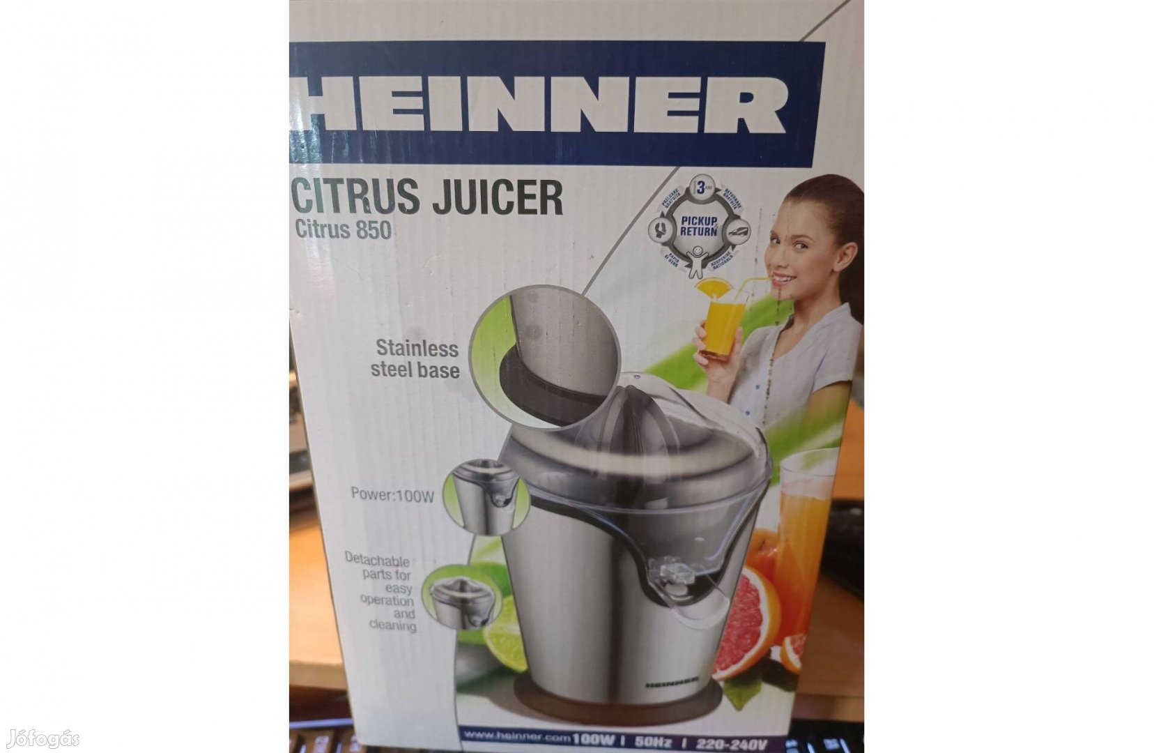 Heinner Citrus 850S Citrusfacsaró, 100W, Kapacitás 250ml, 1 sebesség