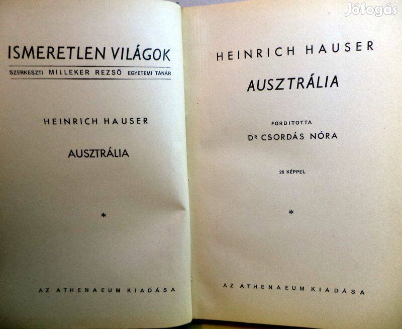 Heinrich Hauser: Ausztrália