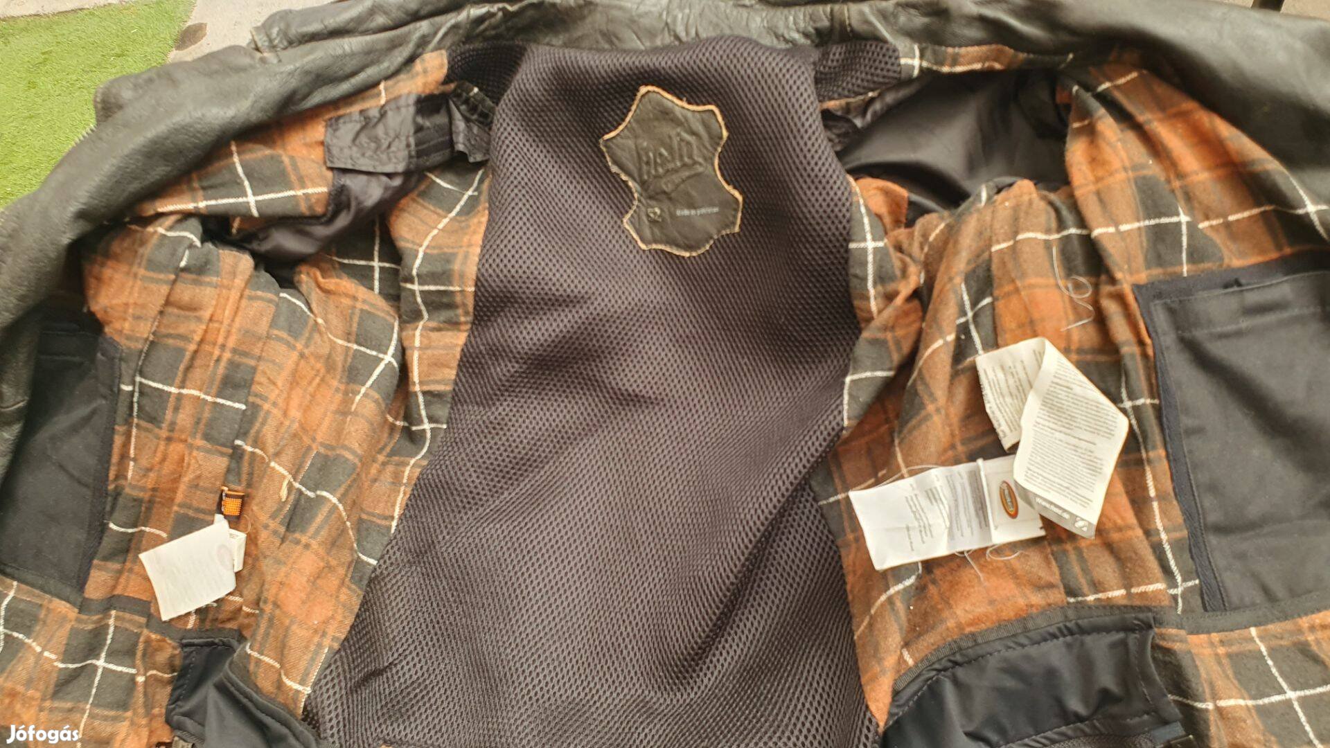 Held protectoros bőr kabát 52 méret