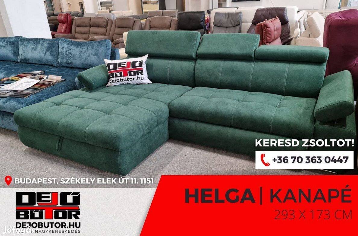 Helga casa 20 zöld rugós sarok kanapé ülőgarnitúra 293x173