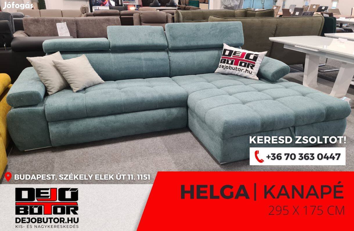 Helga menta szivacs rugó kanapé ülőgarnitúra 293x173 cm