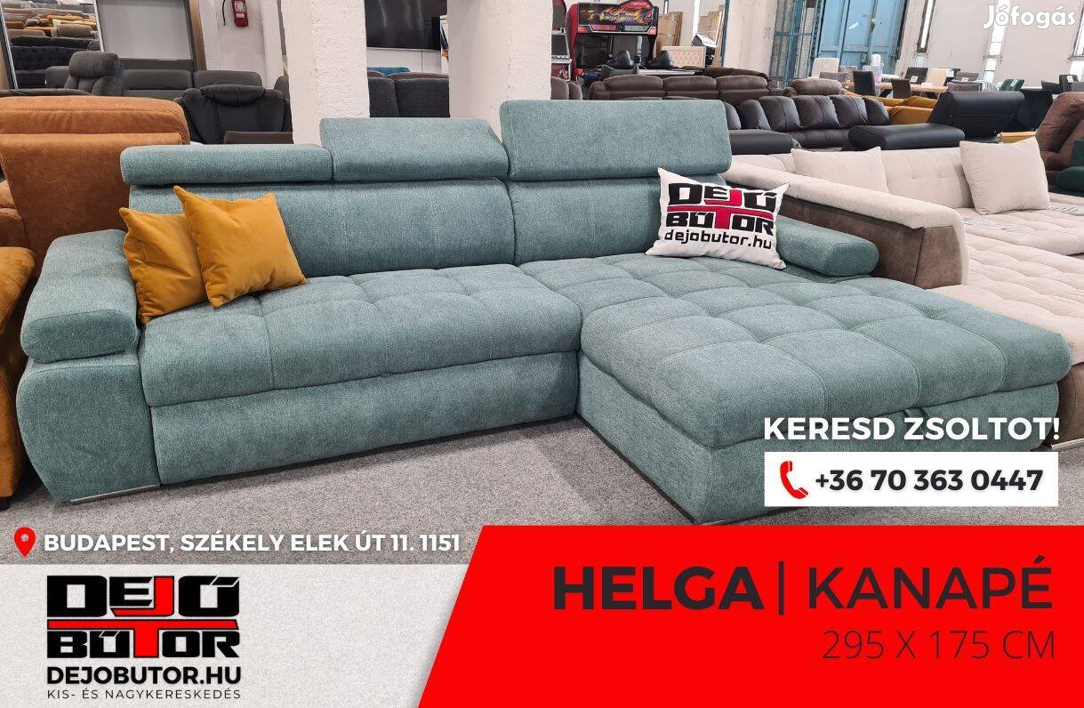 Helga rugós sarok kanapé ülőgarnitúra 293x173 cm ágyazható