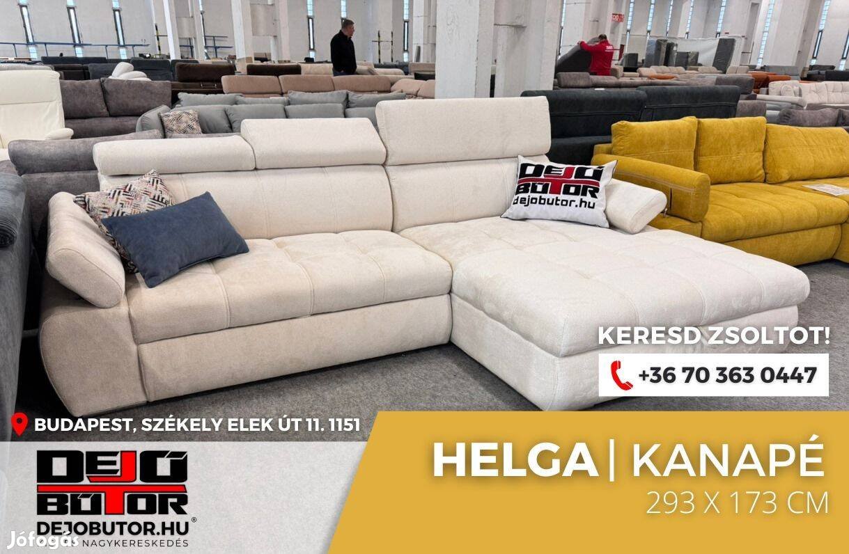 Helga sarok prémium kanapé ülőgarnitúra 293x173 cm rugós white