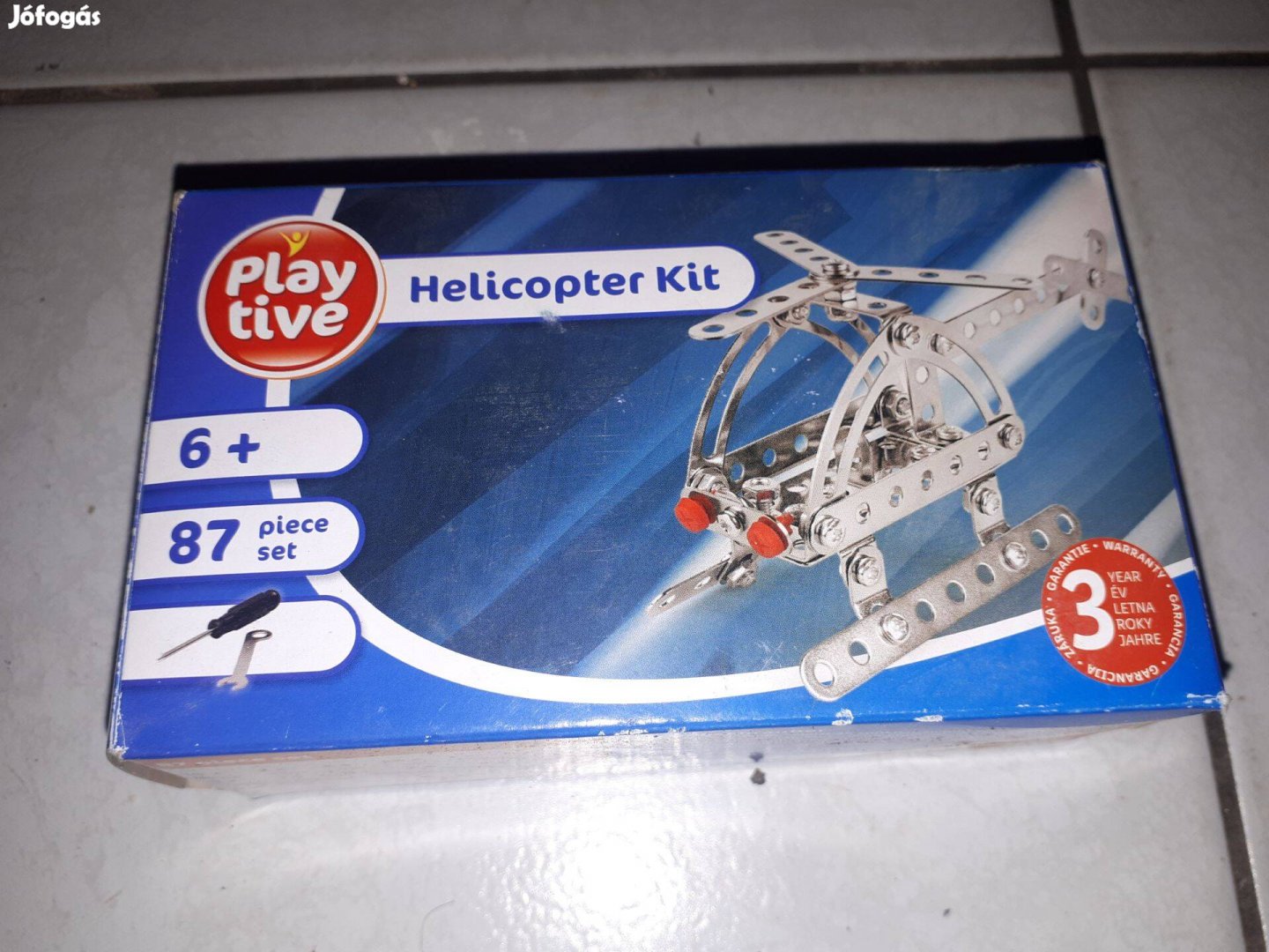 Helikopter építős és csavarozós játék