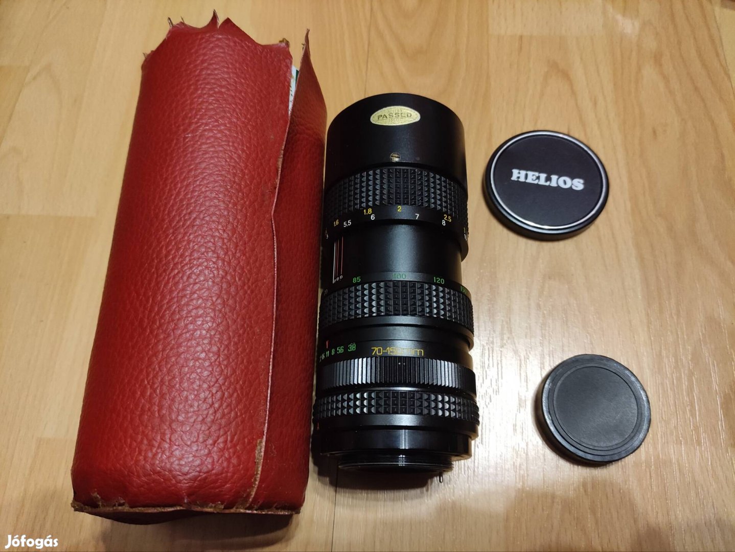 Helios 75-150 mm objektív M42 csatlakozású, gombás