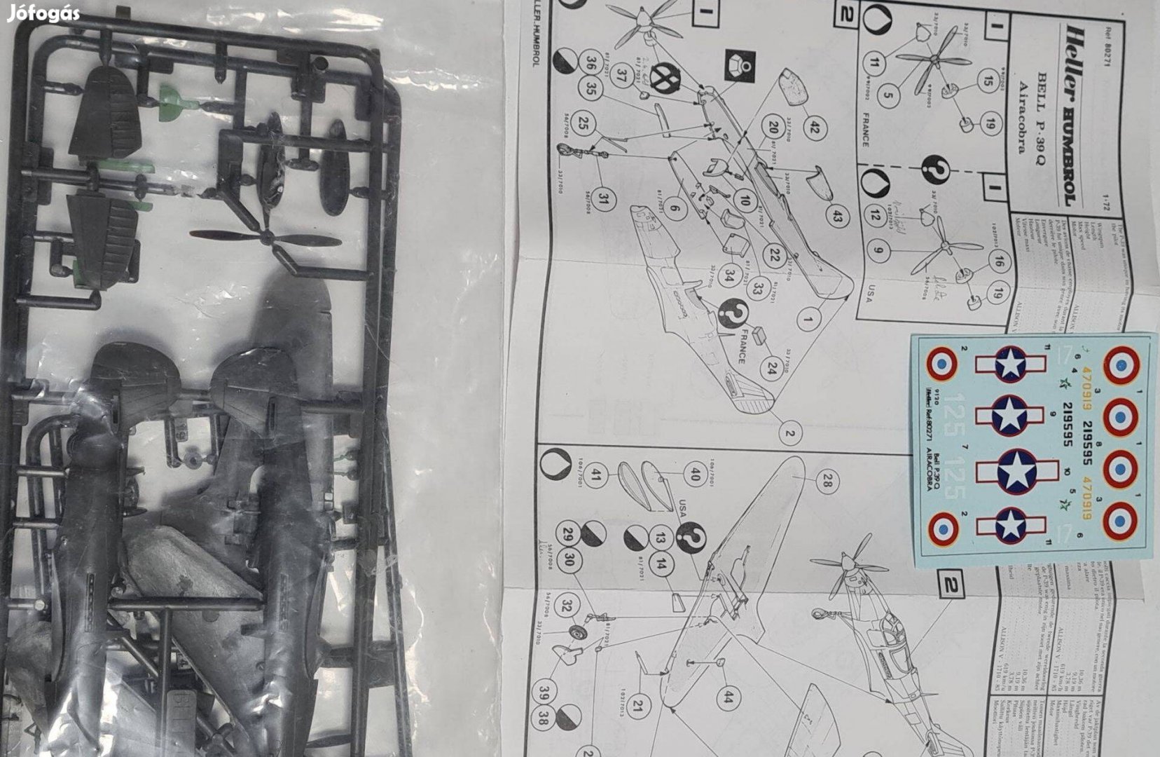 Heller 1/72 P-39 Aircobra Makett