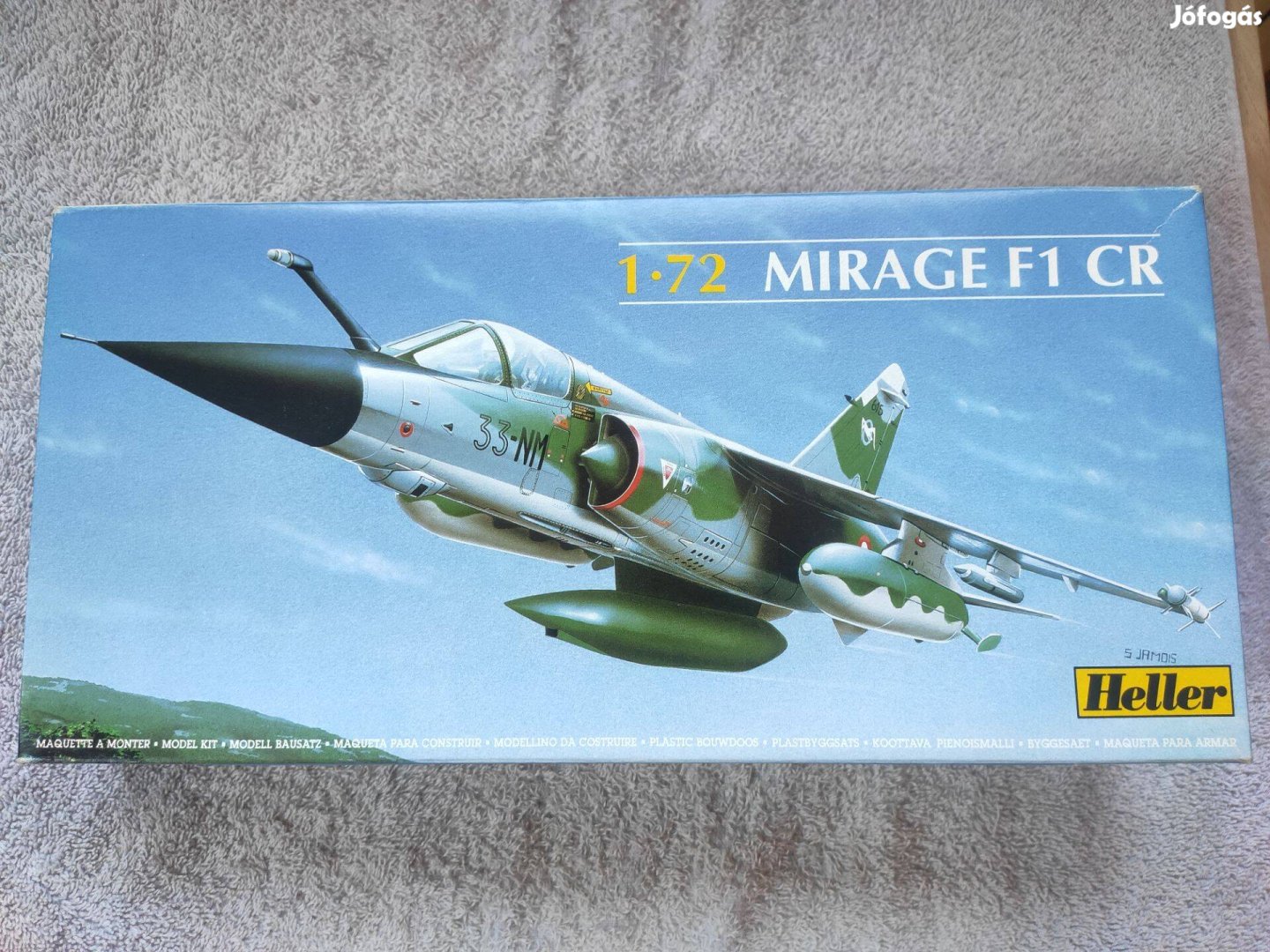 Heller Mirage F1 CR makett, 1:72, félbehagyott