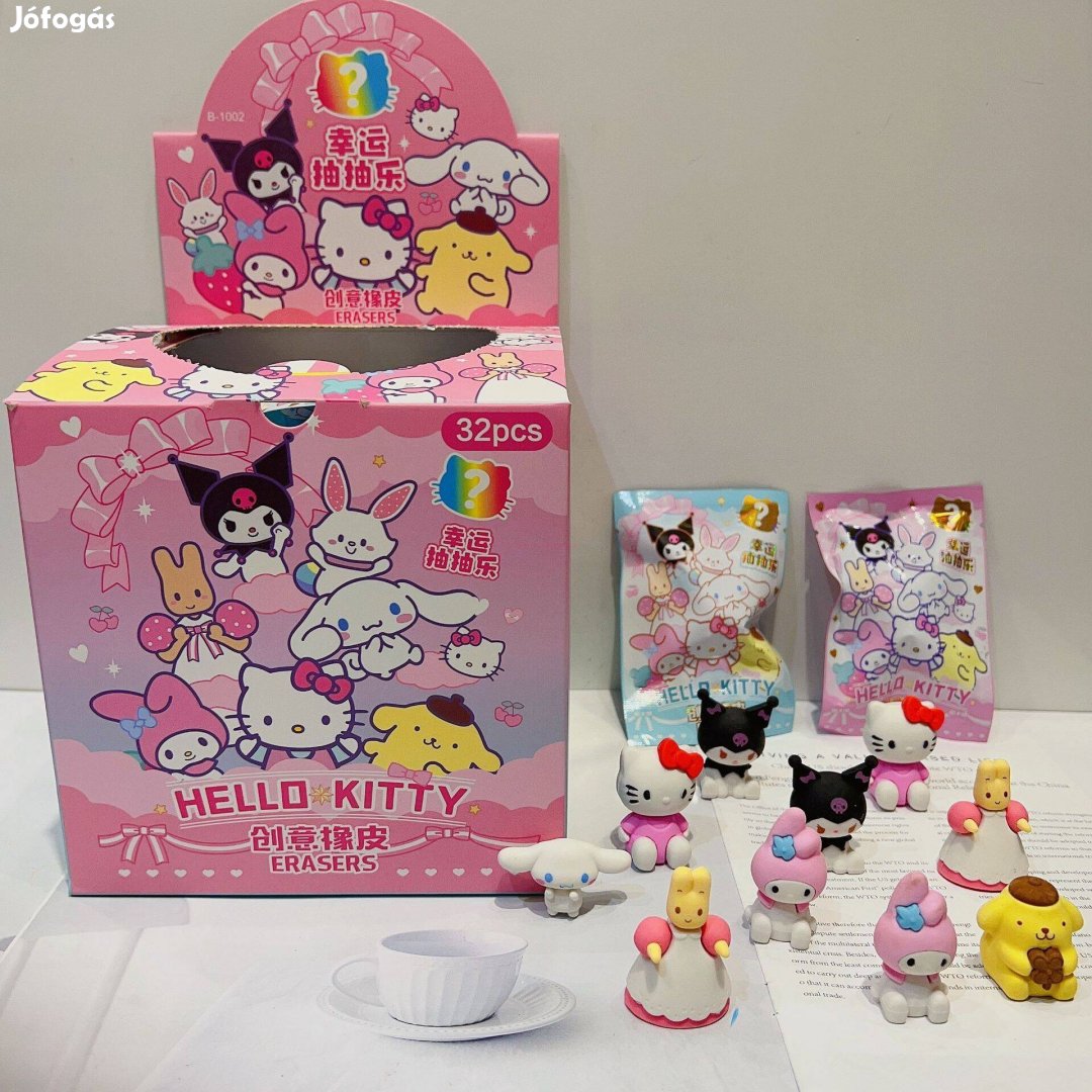Hello Kitty Meglepetés Figura Új