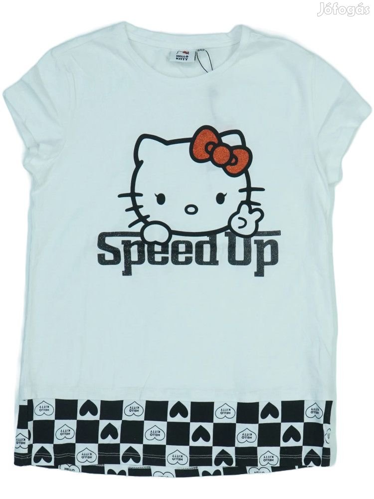 Hello Kitty Új (címkés) Lány Póló (Méret: 164)
