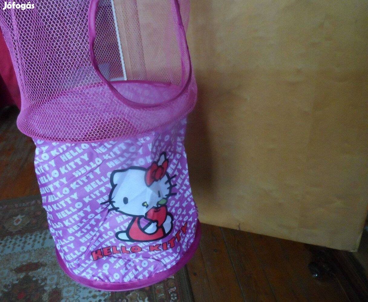 Hello Kitty függő hálós játéktároló praktikus és cuki!