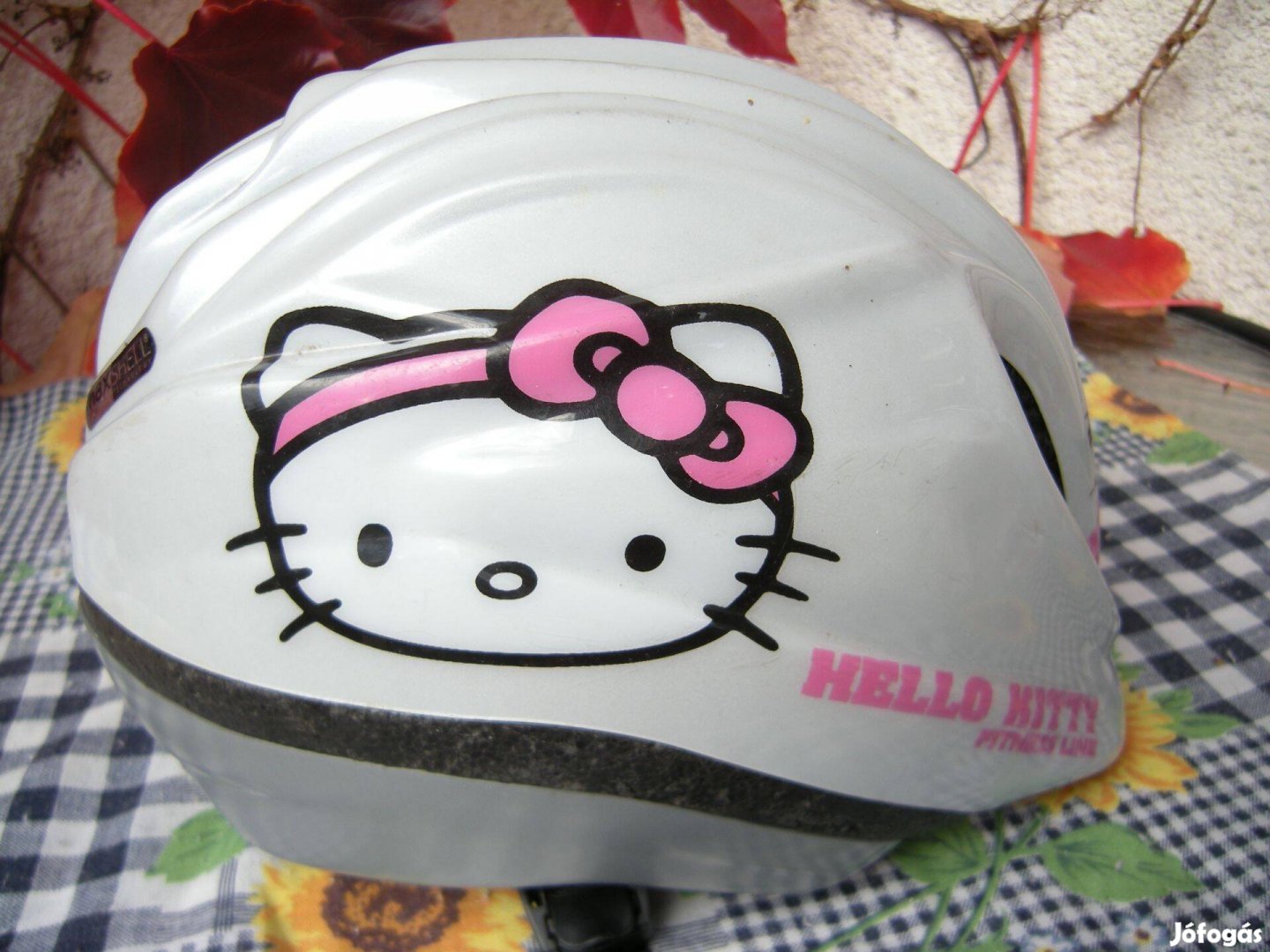 Hello Kitty gyerek kerékpáros fejvédő sisak 46-52cm állítható