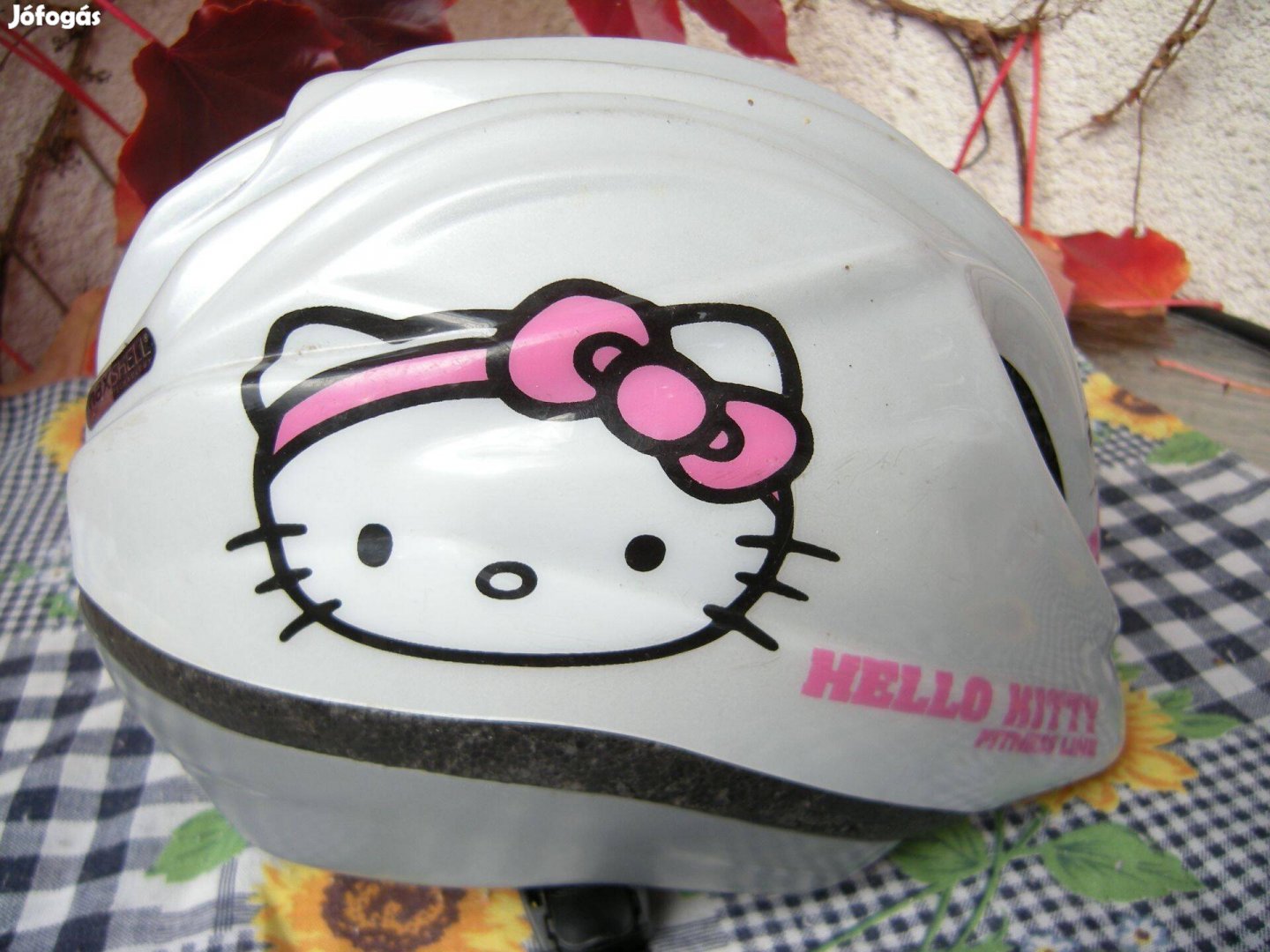 Hello Kitty gyerek kerékpáros fejvédő sisak 46-52cm állítható