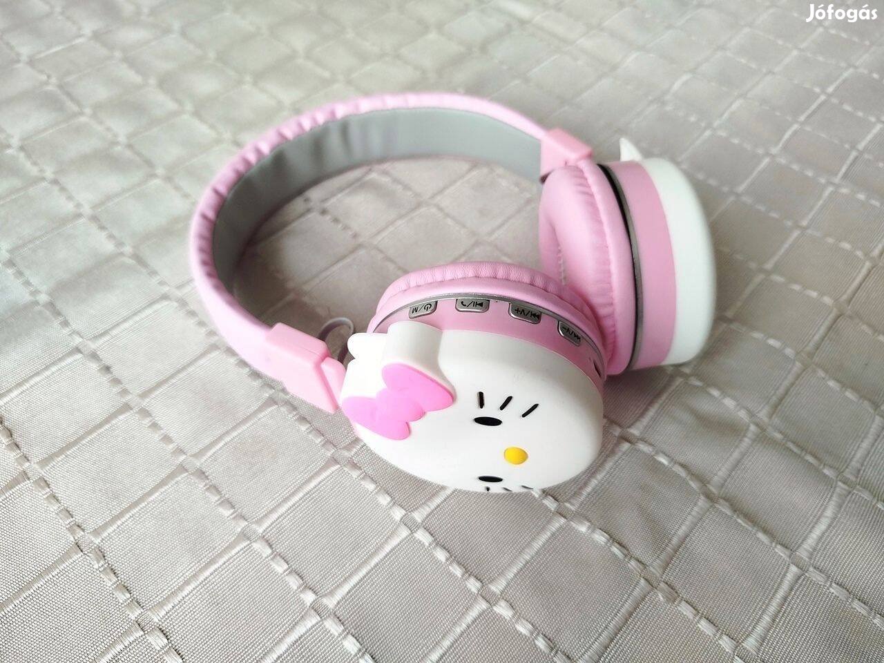 Hello Kitty mikrofonos bluetooth fejhallgató