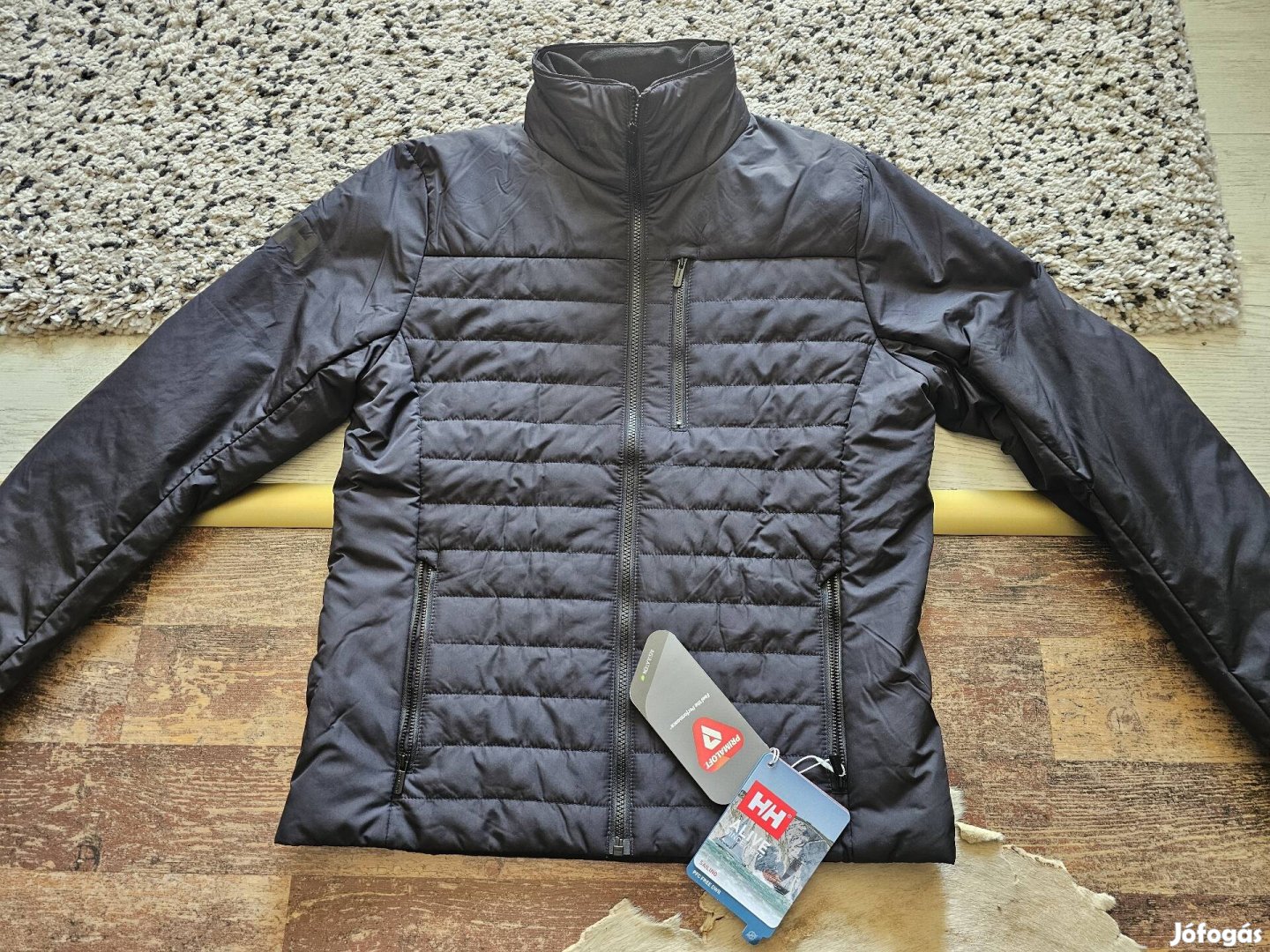 Helly Hansen Crew Insulator Jacket 2.0 black férfi M-es átmeneti kabát