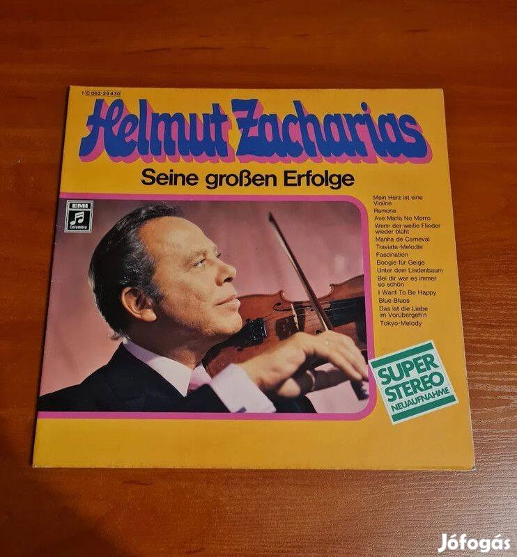 Helmut Zacharias - Seine große Erfolge; LP, Vinyl