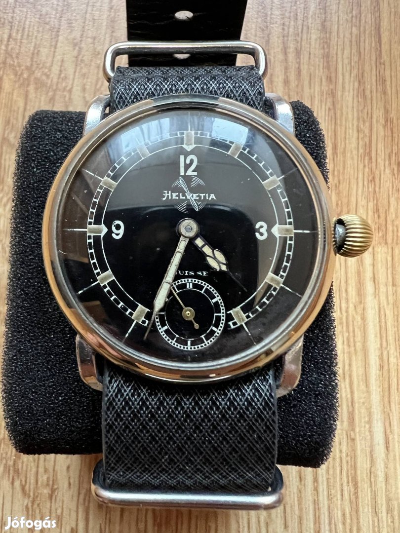 Helvetia Flieger Pilot friss szervíz 41mm