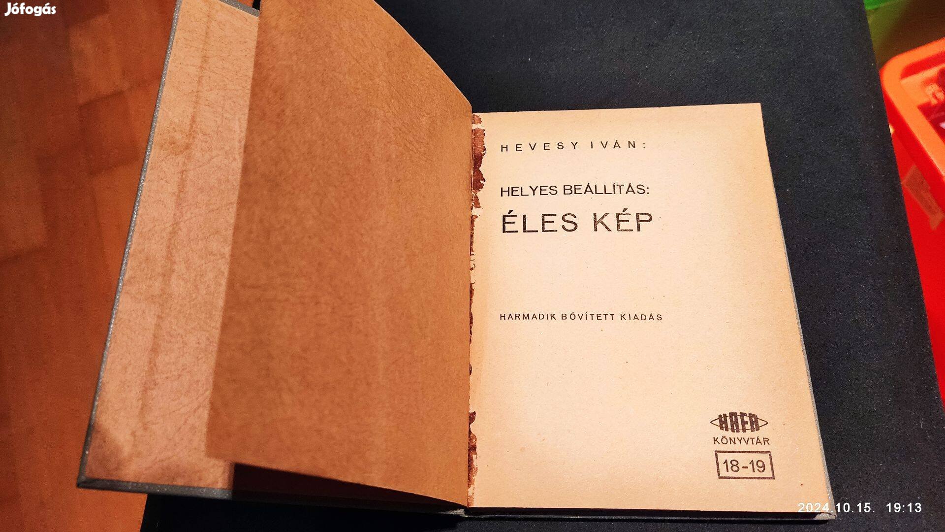 Helyes beállítás: Éles kép (Hevesy Iván)