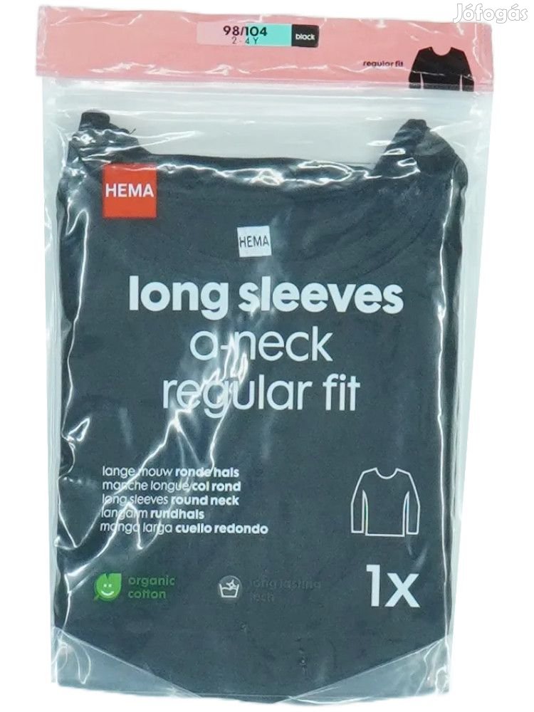 Hema Új címkés Fiú Hosszú ujjú felső Méret 104
