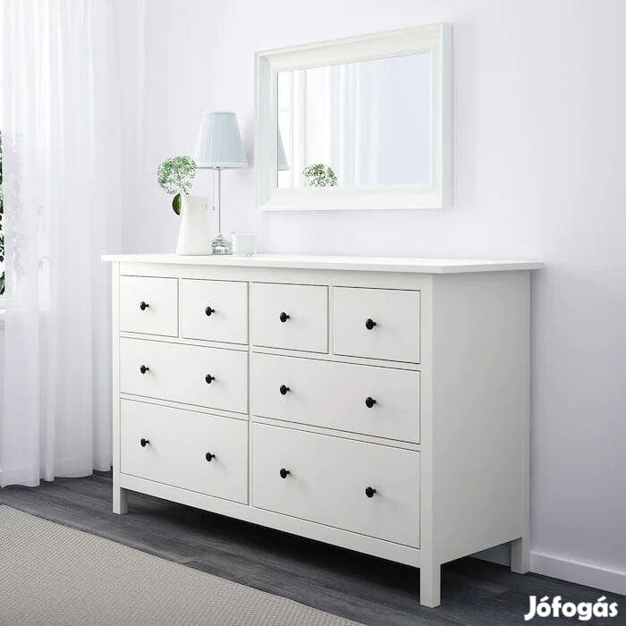 Hemnes 8- fiókos fa szekrény eledó 