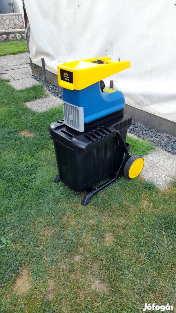 Hengerkéses ágdaráló,ágapritó,gallydaráló 220v,2500w gyűjtőládás német