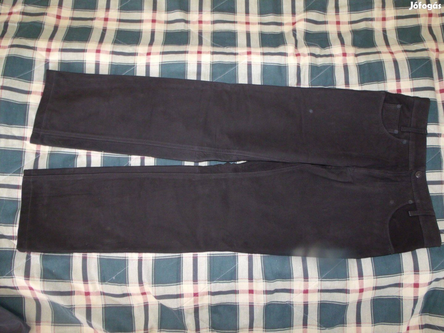 Henson & Henson nubuk motoros bőrnadrág vadásznadrág 28-as, derék 76cm