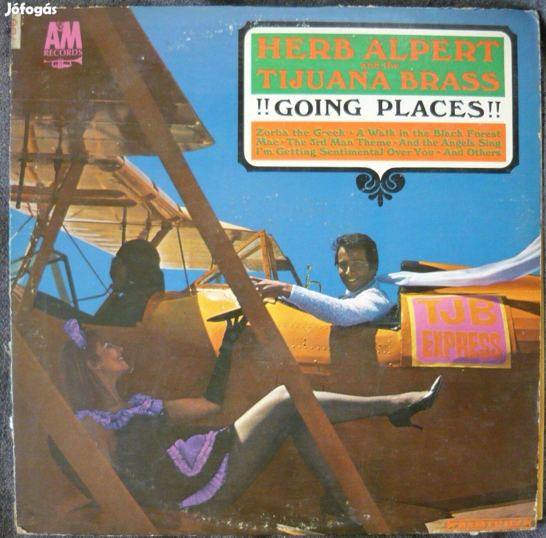 Herb Alpert & the Tijuana Brass: Going Places (USA nyomású LP)