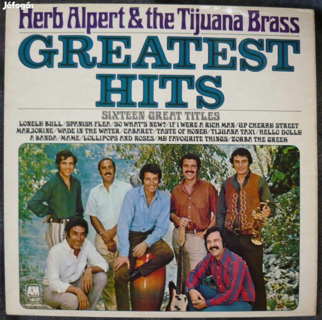 Herb Alpert & the Tijuana Brass: Greatest Hits (angol nyomású LP)
